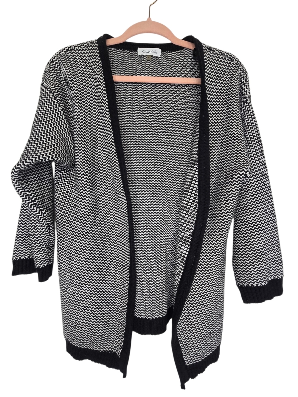 Calvin Klein Women's Chevron-Stitch Cardigan 